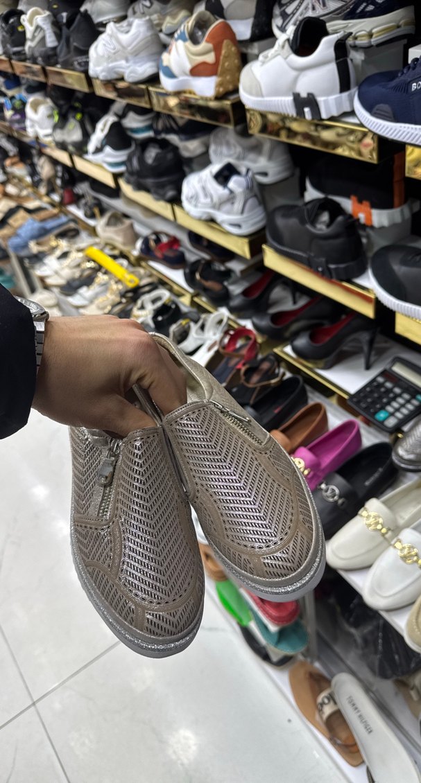 Gri Yılan Desenli Stiletto Topuklu Spor Ayakkabı - Görsel 2