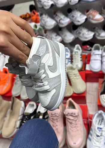 Gri Erkek Çocuk Spor Ayakkabı Velcro - Görsel 3