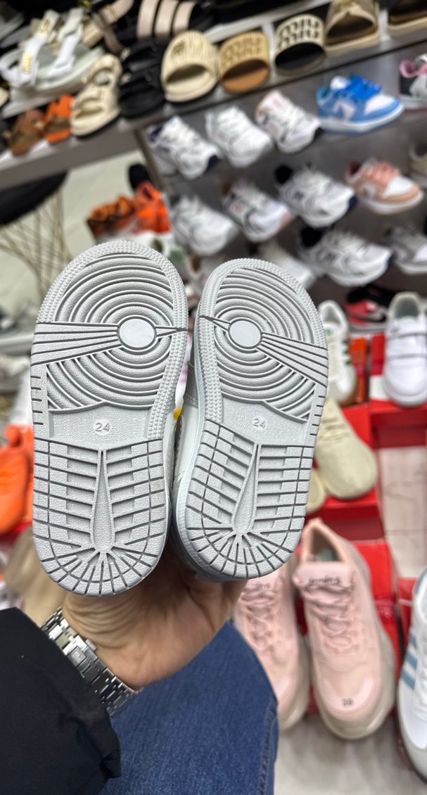 Gri Erkek Çocuk Spor Ayakkabı Velcro - Görsel 5