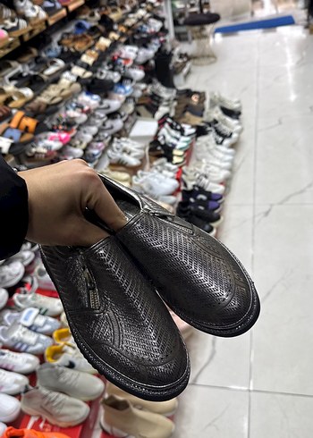 Gri Yılan Desenli Platform Topuklu Kadın Spor Ayakkabı - Görsel 2