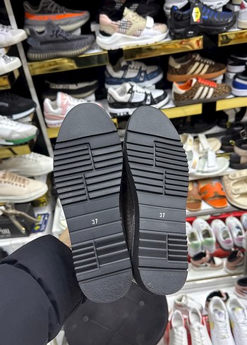 Gri Yılan Desenli Platform Topuklu Kadın Spor Ayakkabı - Görsel 5