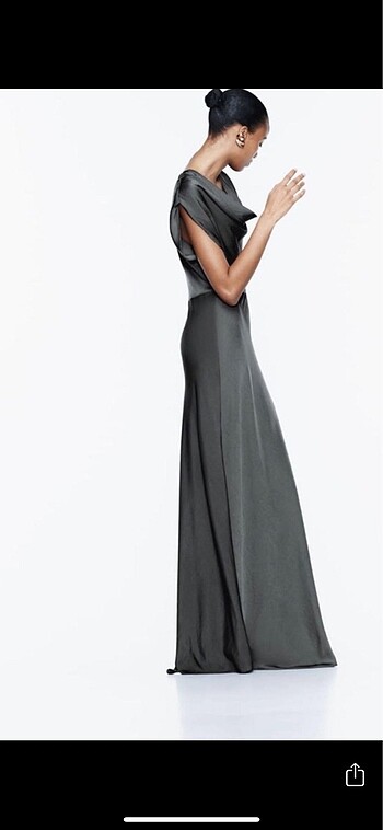 Zara Zara saten elbise