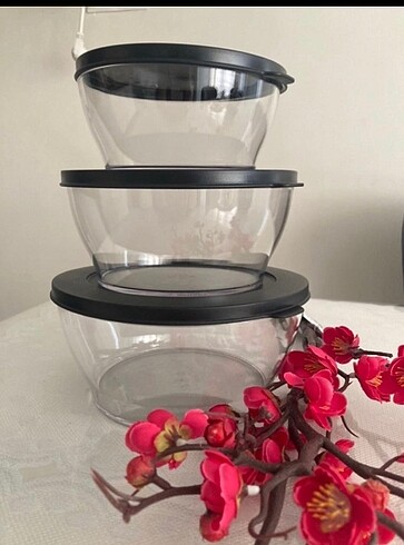 Tupperware royal set 3 lü