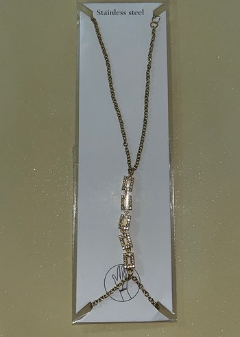 Altın Renkli Zincir Detaylı Kadın El Zinciri - Görsel 2