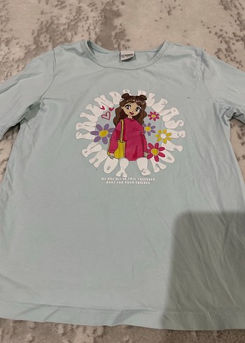 Uzun Kollu Kız Tişörtü - Görsel 2