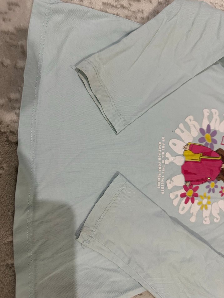 Uzun Kollu Kız Tişörtü - Görsel 4