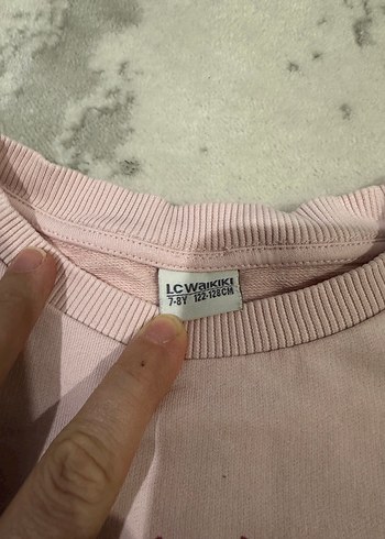 Kız Çocuk Pembe Baskılı Uzun Kollu sweatshirt - Görsel 4