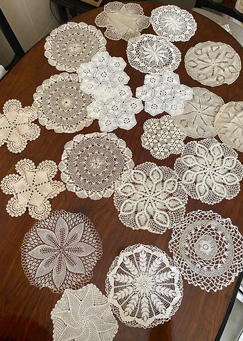 Bohem Tarzda El İşi Dantel Örtüler - Görsel 3