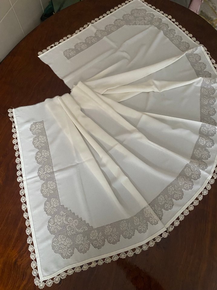 Dantel Detaylı Beyaz Kadın Fular - Görsel 3