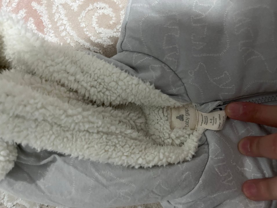 Gri Kürklü Kapüşonlu Bebek Kış Tulumu - Görsel 4