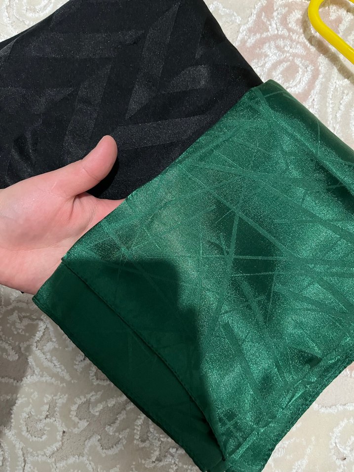 Kadın Yeşil ve Siyah şal - Görsel 3