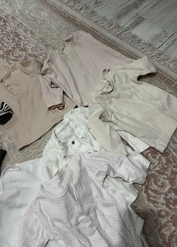 Beyaz Uzun Kollu Pamuklu Bebek Body - Görsel 5