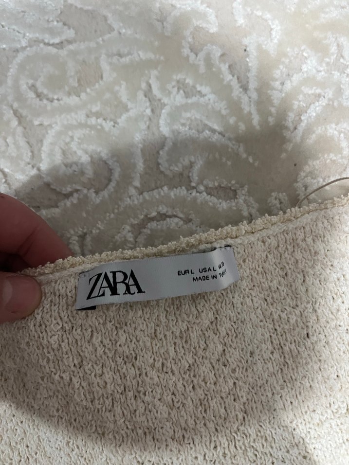 Nakışlı Bohem Beyaz Örgü Kadın Yelek - Görsel 4