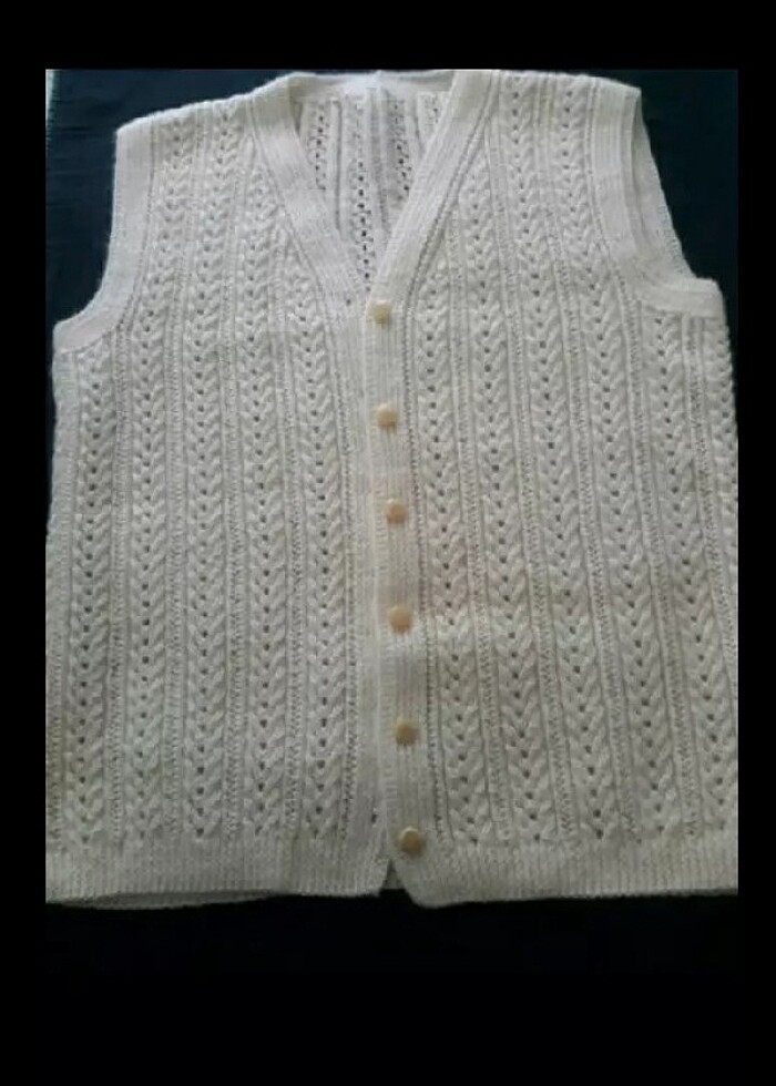 Örgülü yelek - Görsel 2