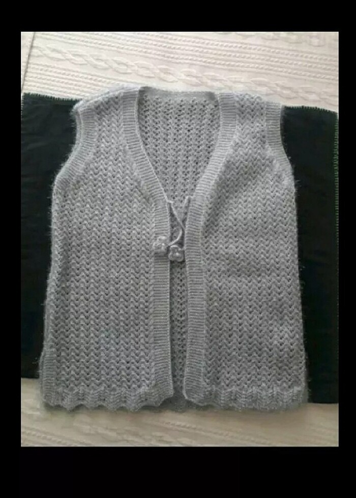 Örgü yelek - Görsel 2