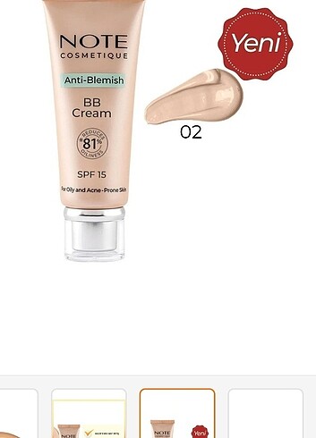 Beden Note anti-blemish bb krem