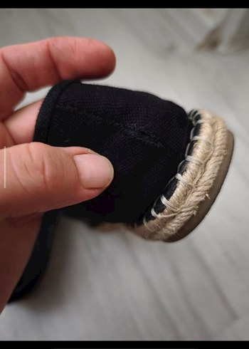 Siyah Tokalı Kadın Dolgu Topuk Espadril - Görsel 2