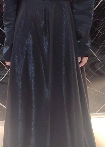 Uzun Siyah Gotik Kadın Abiye