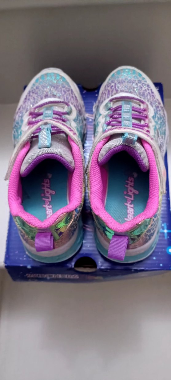 Skechers Renkli Işıklı Kız Çocuk Spor Ayakkabı - Görsel 2