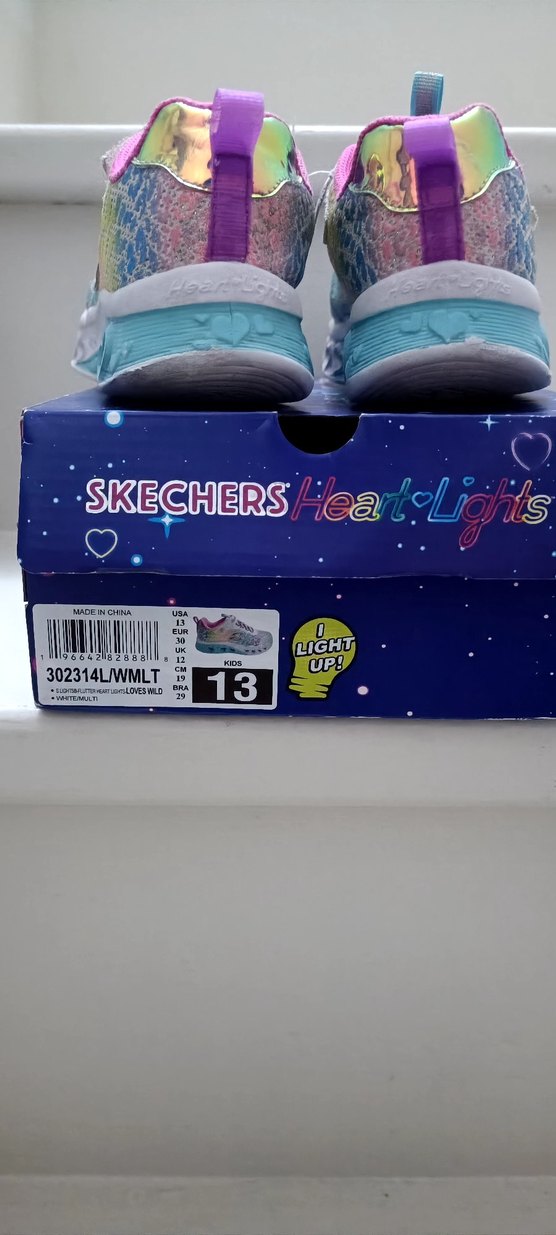 Skechers Renkli Işıklı Kız Çocuk Spor Ayakkabı - Görsel 4