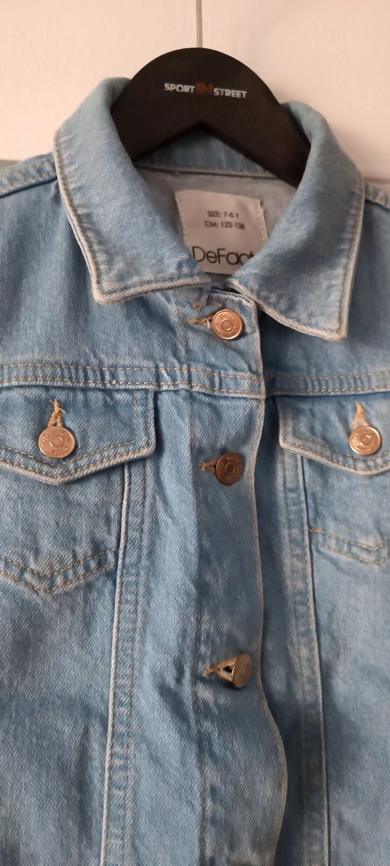 Mavi Kız Çocuk Ceket Düğmeli - Görsel 3