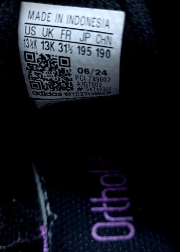 Kız  Çocuk Siyah Bağcıksız Spor Ayakkabı - Görsel 6