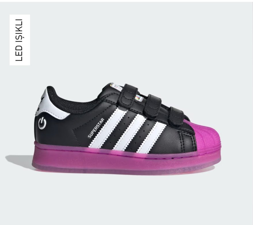 Kız  Çocuk Siyah Bağcıksız Spor Ayakkabı - Görsel 2