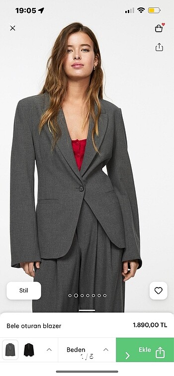 pull and bear blazer ceket