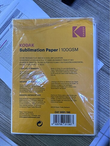  Kodak baskı kağıdı