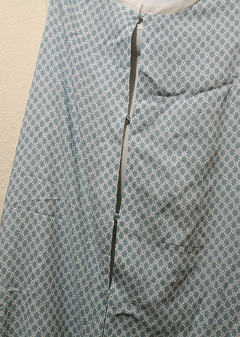 Drapeli Mavi Midi Hamile Eteği - Görsel 2