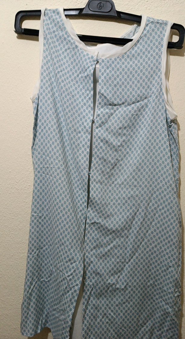 Drapeli Mavi Midi Hamile Eteği - Görsel 3