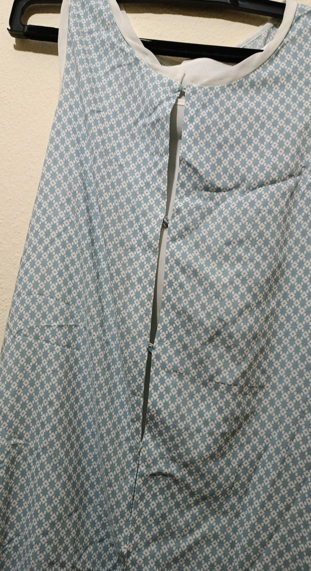 Drapeli Mavi Midi Hamile Eteği - Görsel 2