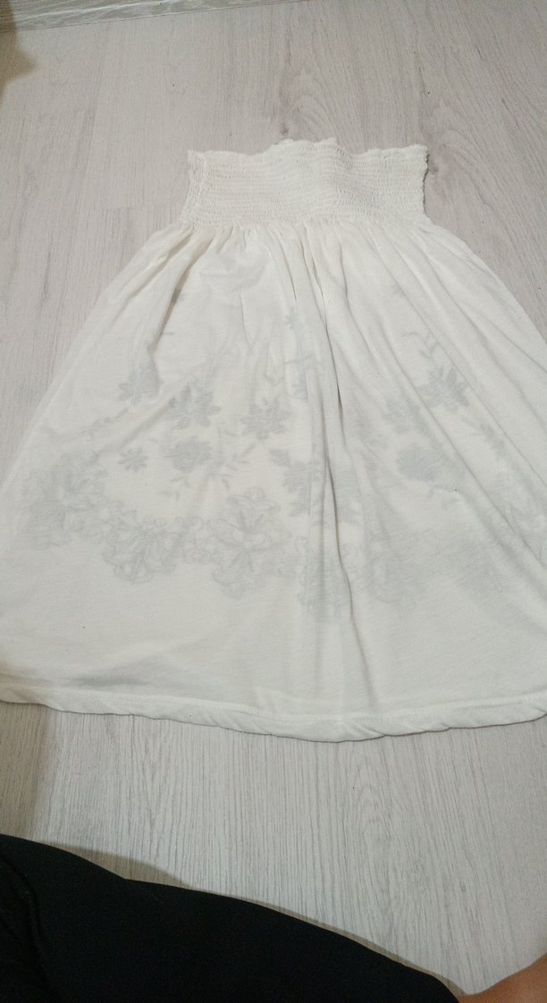 Nakışlı Uzun Bohem elbise - Görsel 4