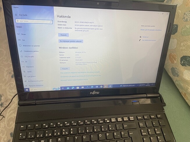 Beden Renk Fujitsu Bilgisayar
