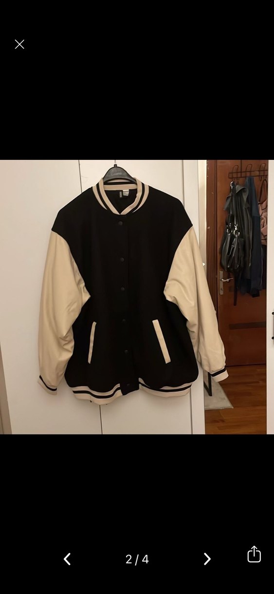 Düğmeli Siyah Deri Kadın Ceket - Görsel 2