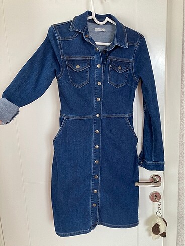 34 Beden denim elbise