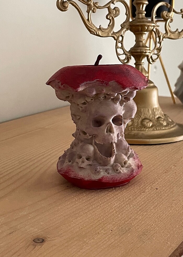 Isırılmış Kafatası Elma Dekor Ürünü - Görsel 2