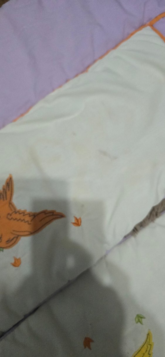 Nakışlı Lila Beşik Kenarlık Seti ve Alt değiştirme matı - Görsel 5