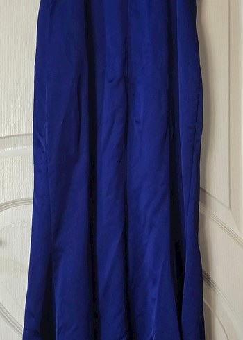 yakası taş ve püsküllü detaylı parlament mavi abiye - Görsel 7