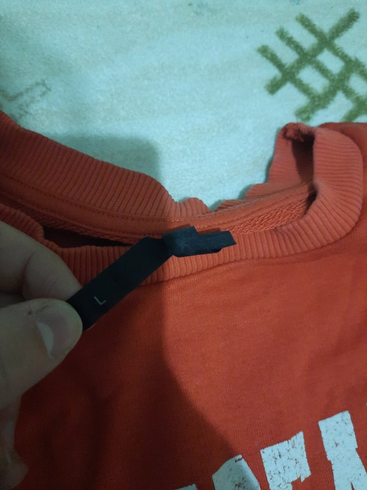 Kırmızı Baskılı Uzun Kollu Sweatshirt - Görsel 3