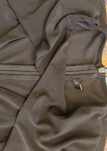 Uzun Siyah Drapeli alttan bağlamalı - Görsel 4