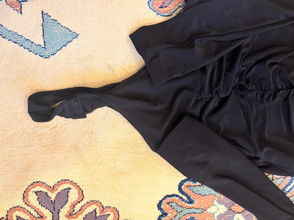 Uzun Siyah Drapeli alttan bağlamalı - Görsel 3