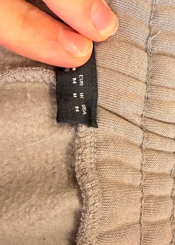 Kadın gri Bol Kesim eşofman - Görsel 3