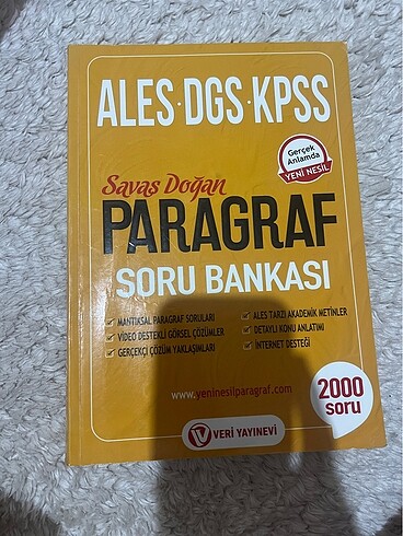 VERİ YAYINEVİ PARAGRAF SORU BANKASI