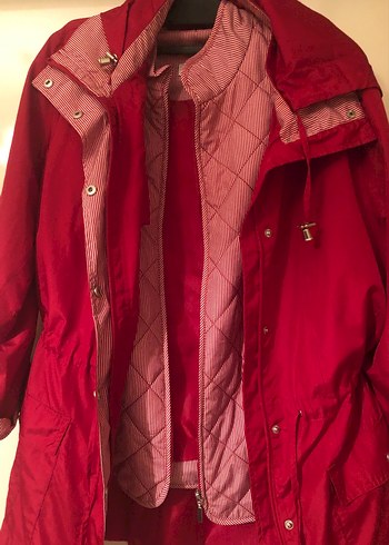 Kırmızı kapüşonlu seyyar yelekli yağmurluk - Görsel 6