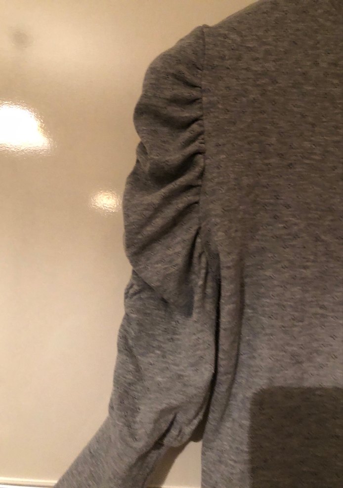 Gri Yüksek Yaka Örme Kadın Kazak - Görsel 4