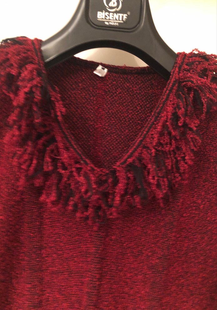 Bordo Triko Kadın Kazak - Görsel 2