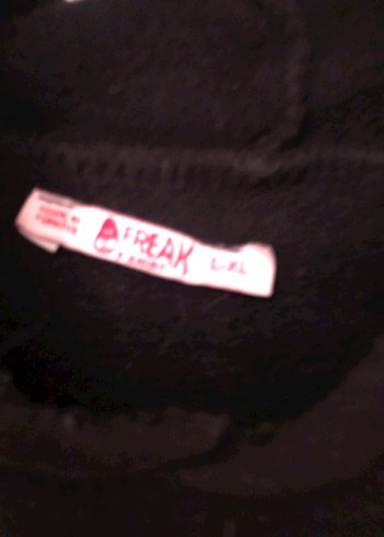 Siyah Kapüşonlu Goth Sweatshirt - Görsel 5