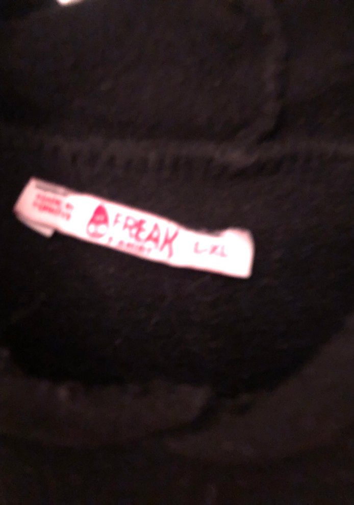 Siyah Kapüşonlu Goth Sweatshirt - Görsel 5