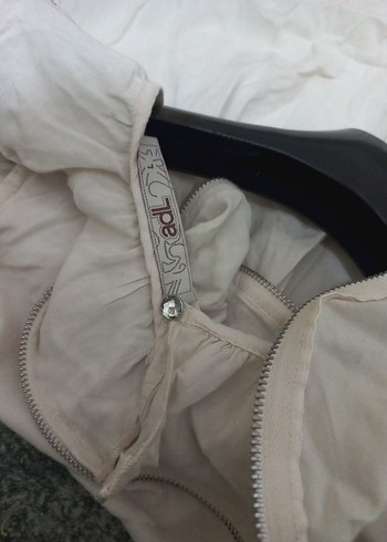 adil ışık Kolsuz Midi Keten Elbise - Görsel 6